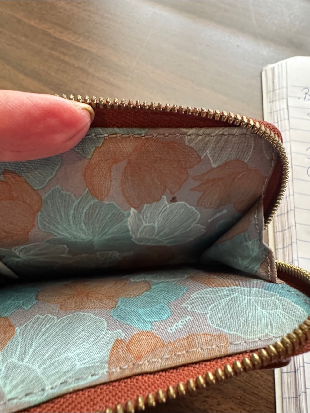 Hobo Brown Leather Credit Card Case - Picture 4 of 4